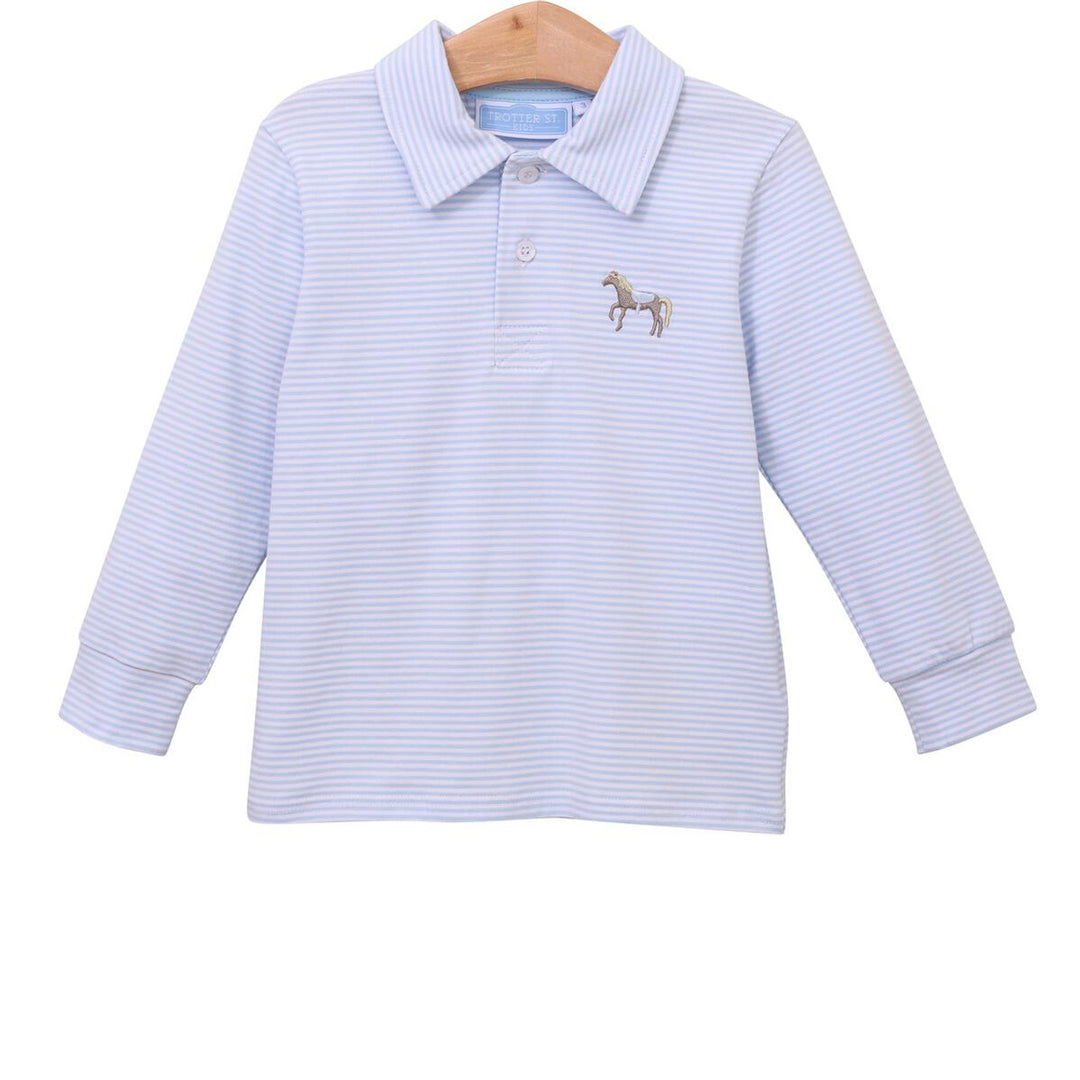 Trotter Street Kids Horse Embroidery Polo