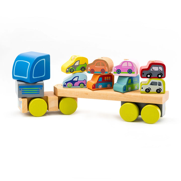 Wooden Truck and Cars