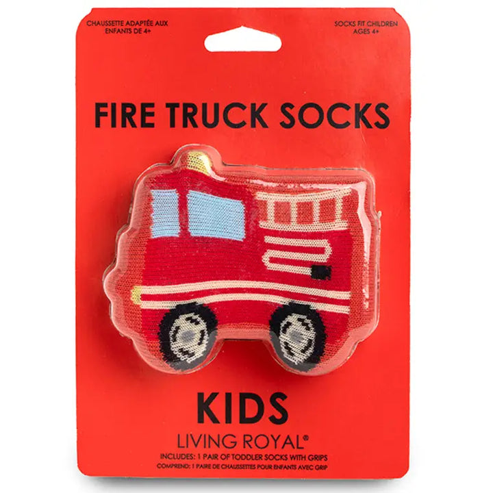 3D Firetruck Crew Socks