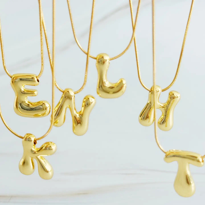 Ellison + Young Balloon Letter Initial Necklace