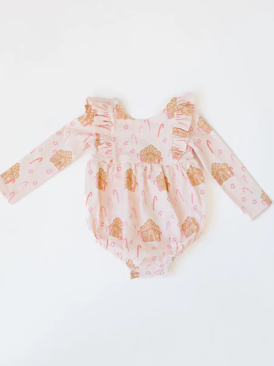 Ollie Jay Leah Romper in Gingerbread