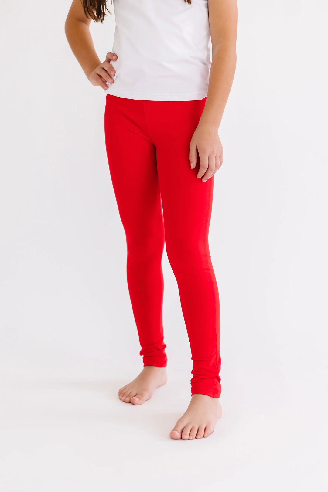 Mila & Rose Red Solid Legging