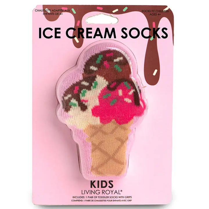 3D Ice Cream Crew Socks