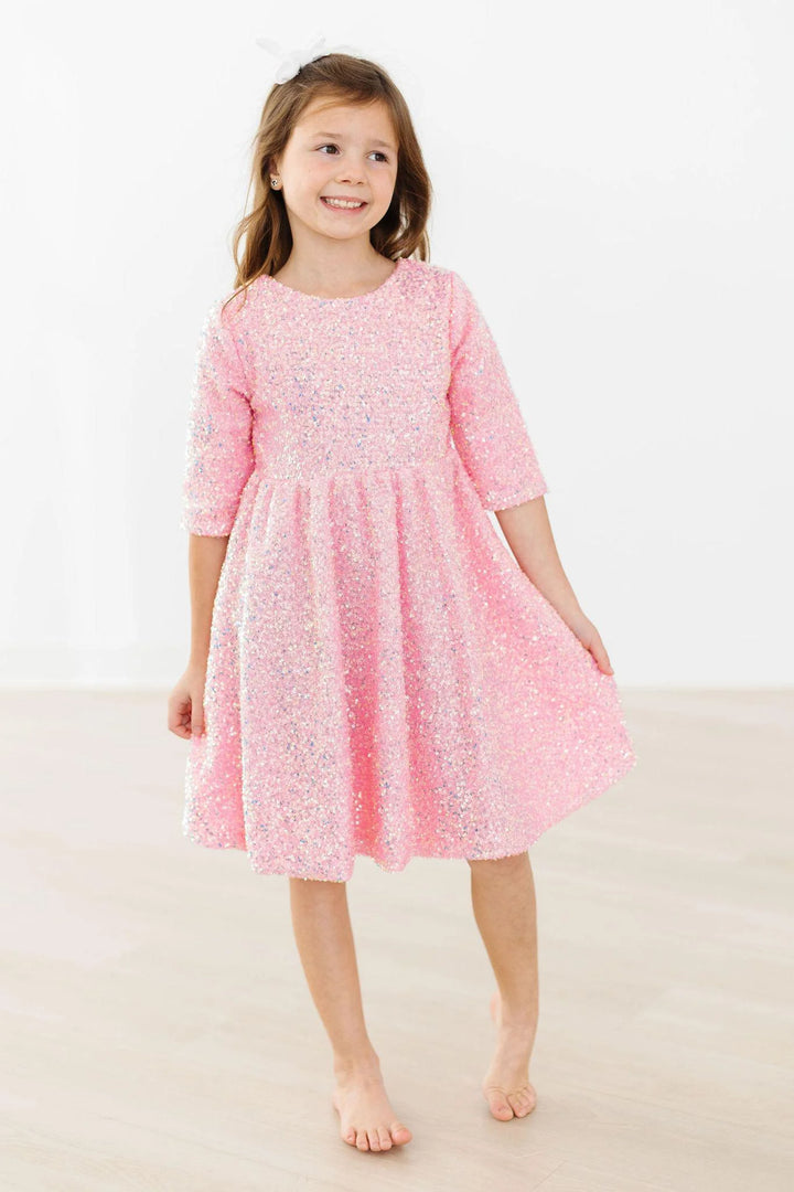 Mila & Rose Bubblegum Sequin Dress