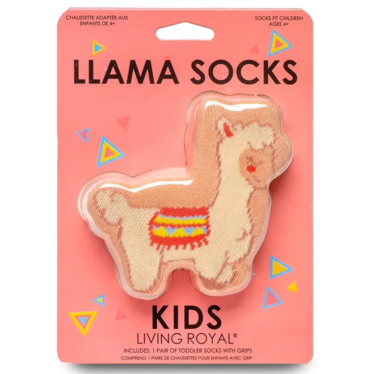 3D Llama Crew Socks