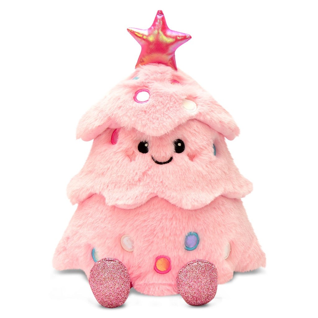 Iscream Glitter Pink Christmas Tree Plush