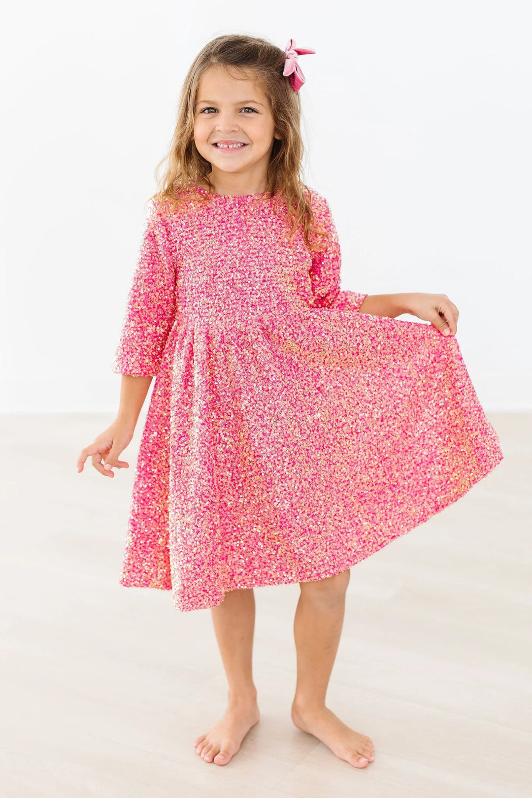 Mila & Rose Hot Pink Sequin Dress