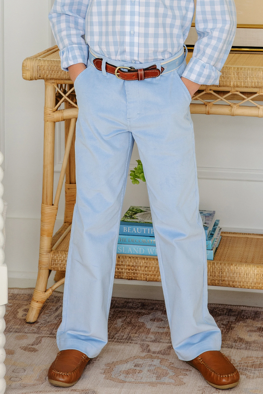 Prep School Pants- Corduroy in Beale Street Blue