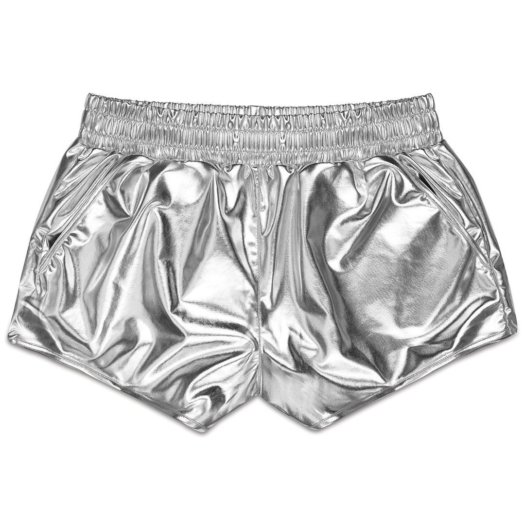 Iscream Silver Metallic Shorts