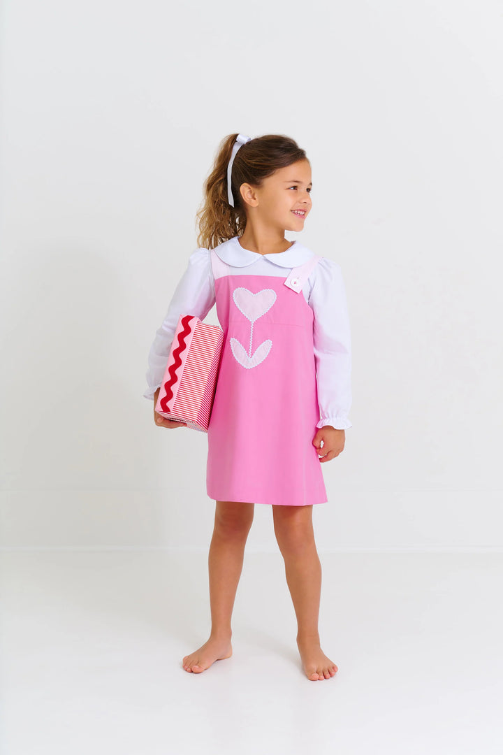 Beaufort Bonnet Jillian Jumper in Hamptons Hot Pink & Palm Beach Pink with Heart Tulip