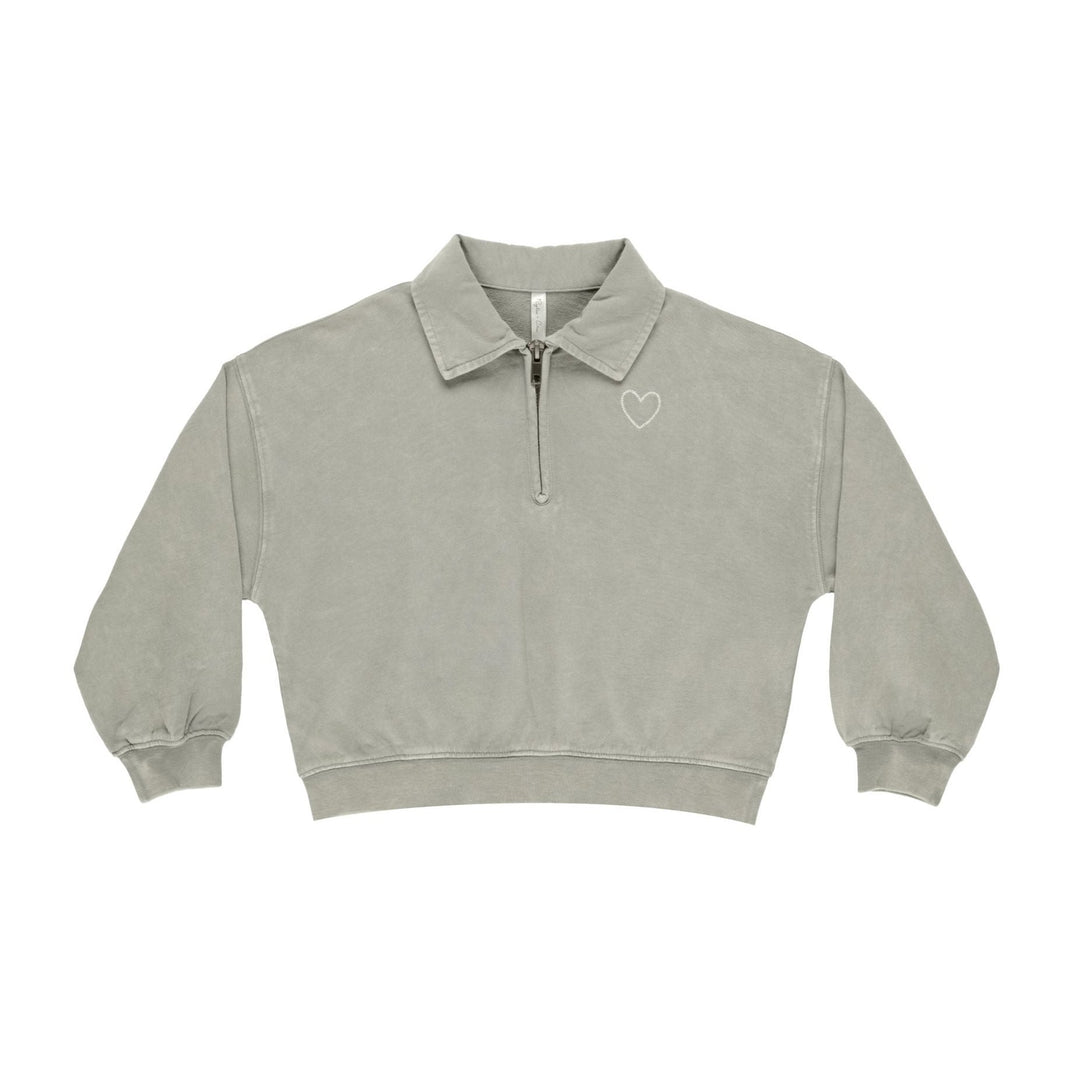 Rylee & Cru Quarter Zip Pullover in Laurel