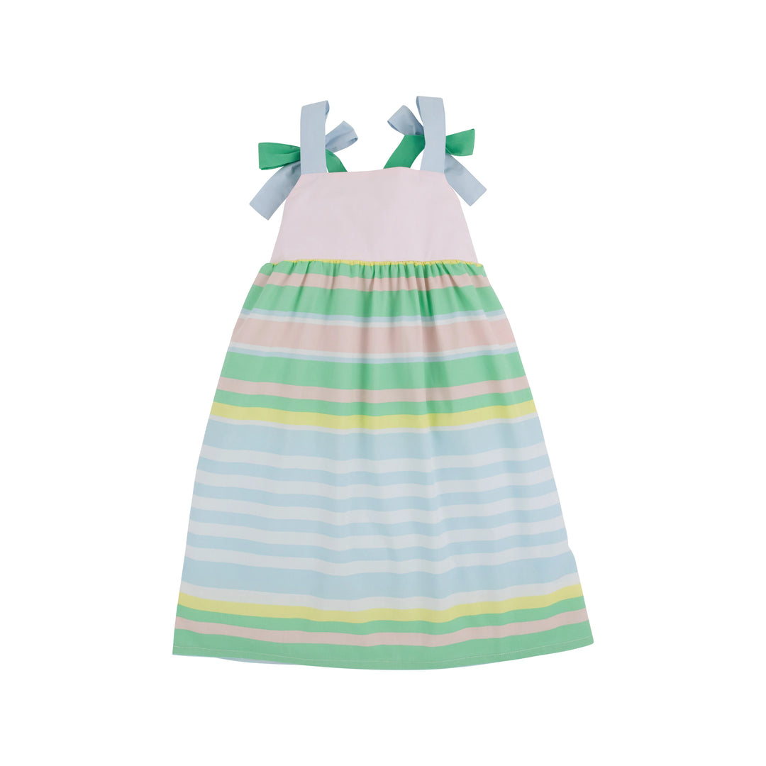 Beaufort Bonnet Maci Midi Dress in Sarasota Stripe Broadcloth