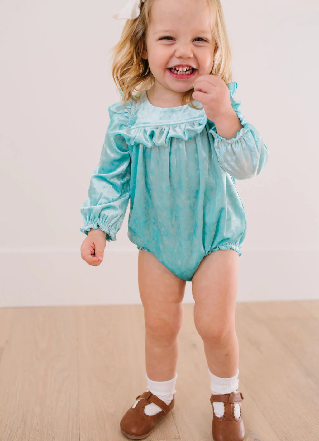 Ollie Jay Hayley Romper in Mint Velvet