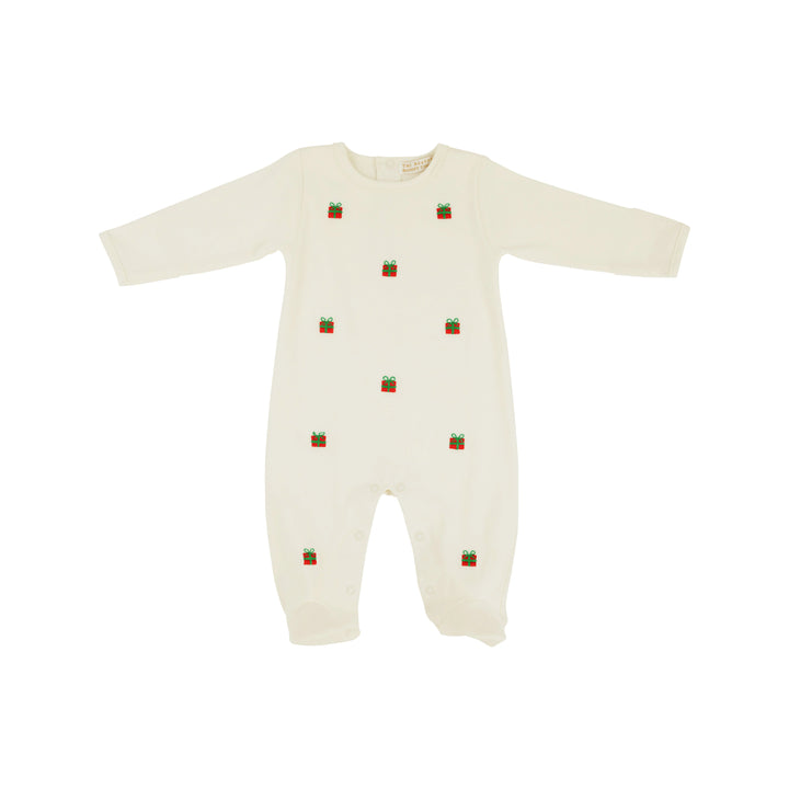 Beaufort Bonnet Rock Me Romper in Palmetto Pearl