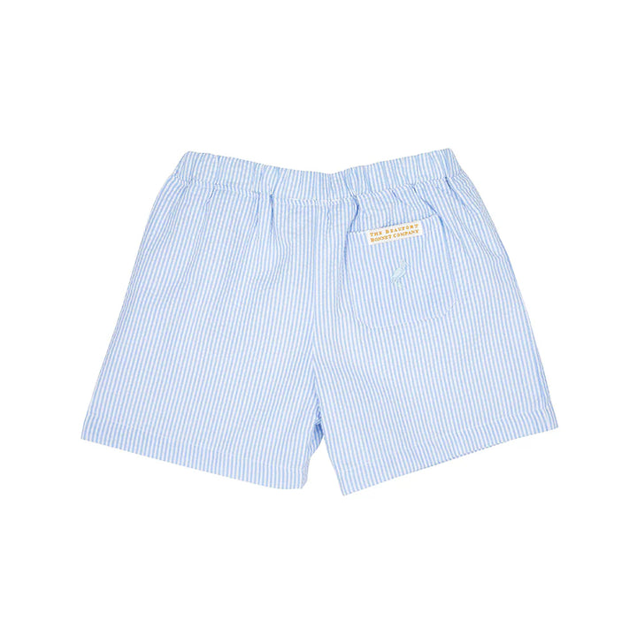 Beaufort Bonnet Shelton Shorts in in Breakers Blue Seersucker