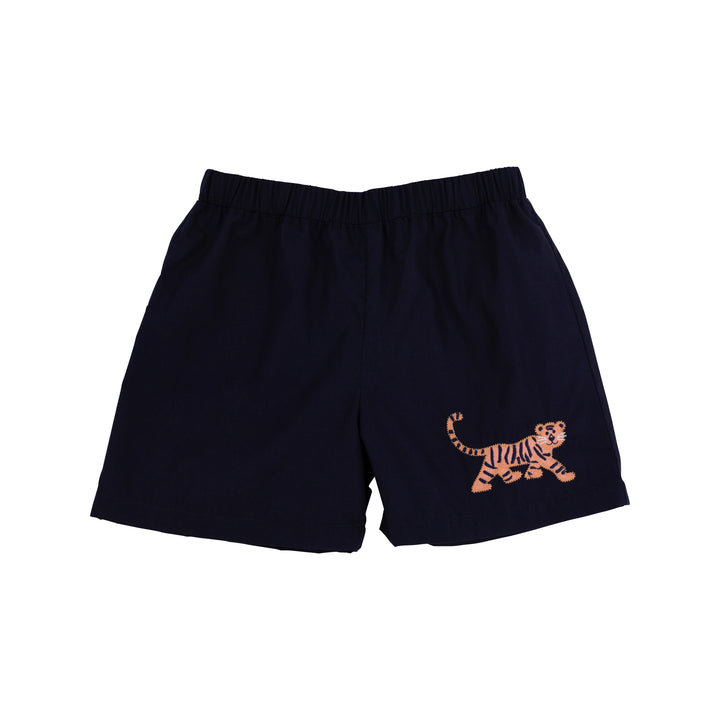 Beaufort Bonnet Shelton Shorts in Nantucket Navy with Tiger Applique