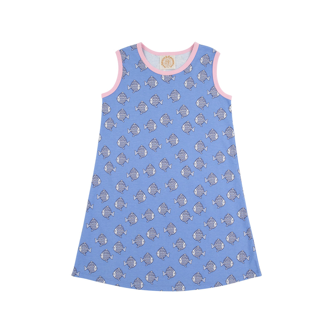 Beaufort Bonnet Sleeveless Polly Play Dress in Little Fishes