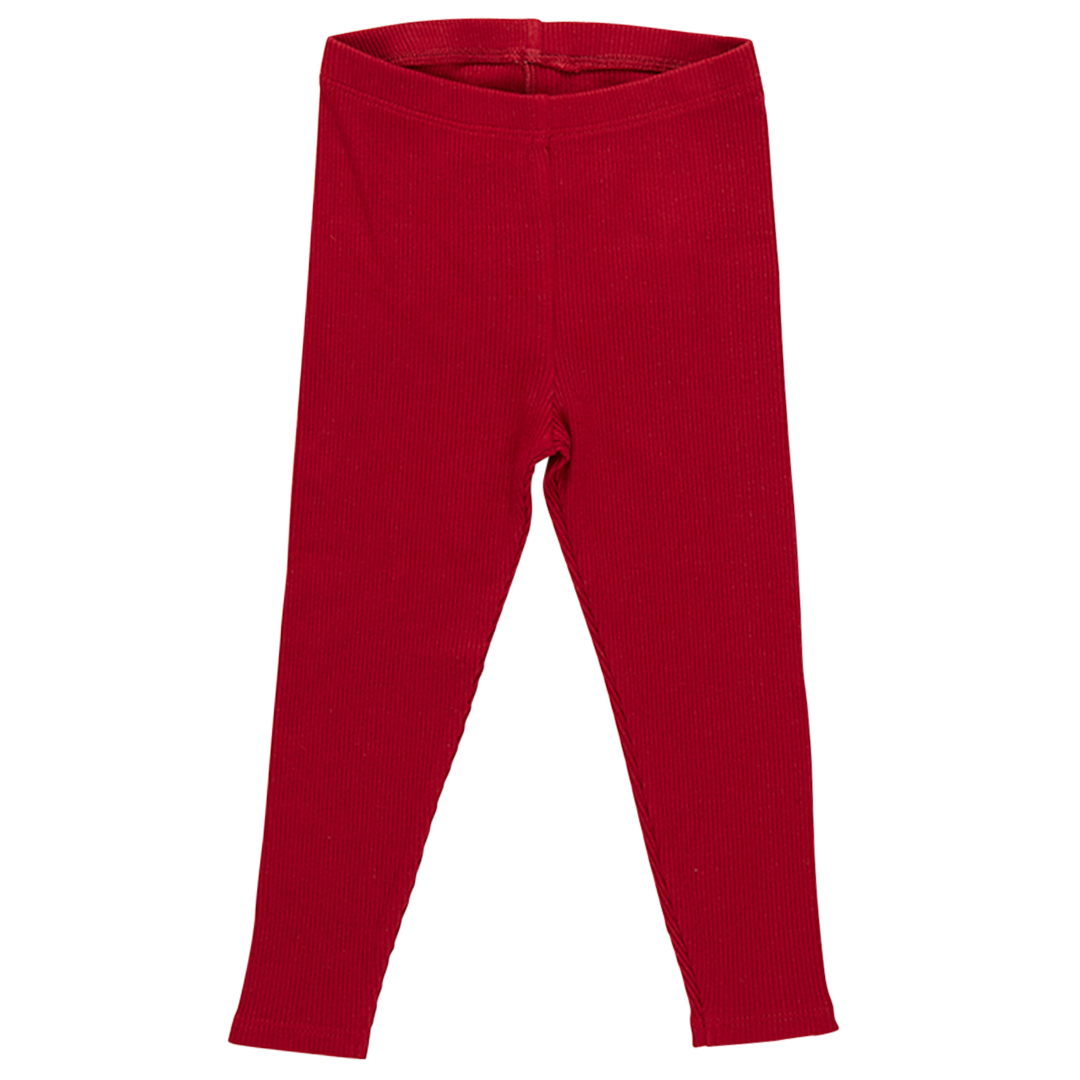 Pink Chicken Organic Rib Legging in Chili (sizes 2-6)