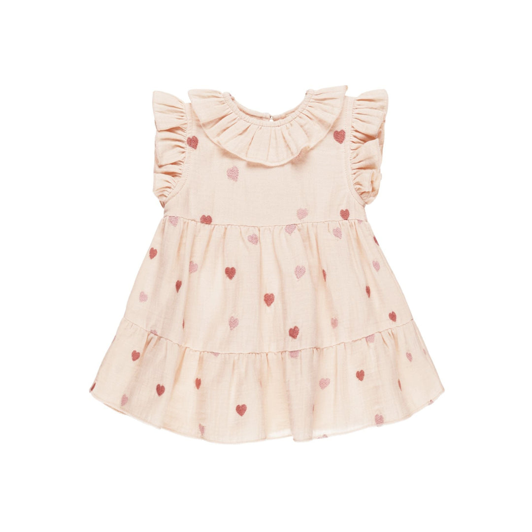 Quincy Mae Heart Embroidery Charlotte Dress