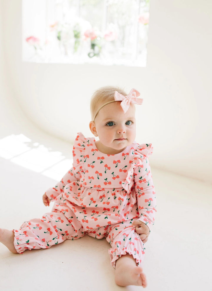 Mabel Romper in Cherries