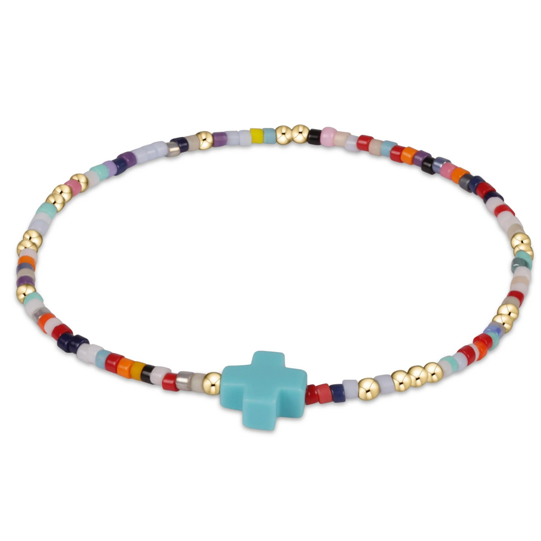 Egirl Hope Unwritten Signature Cross Bracelet - Hot Mess