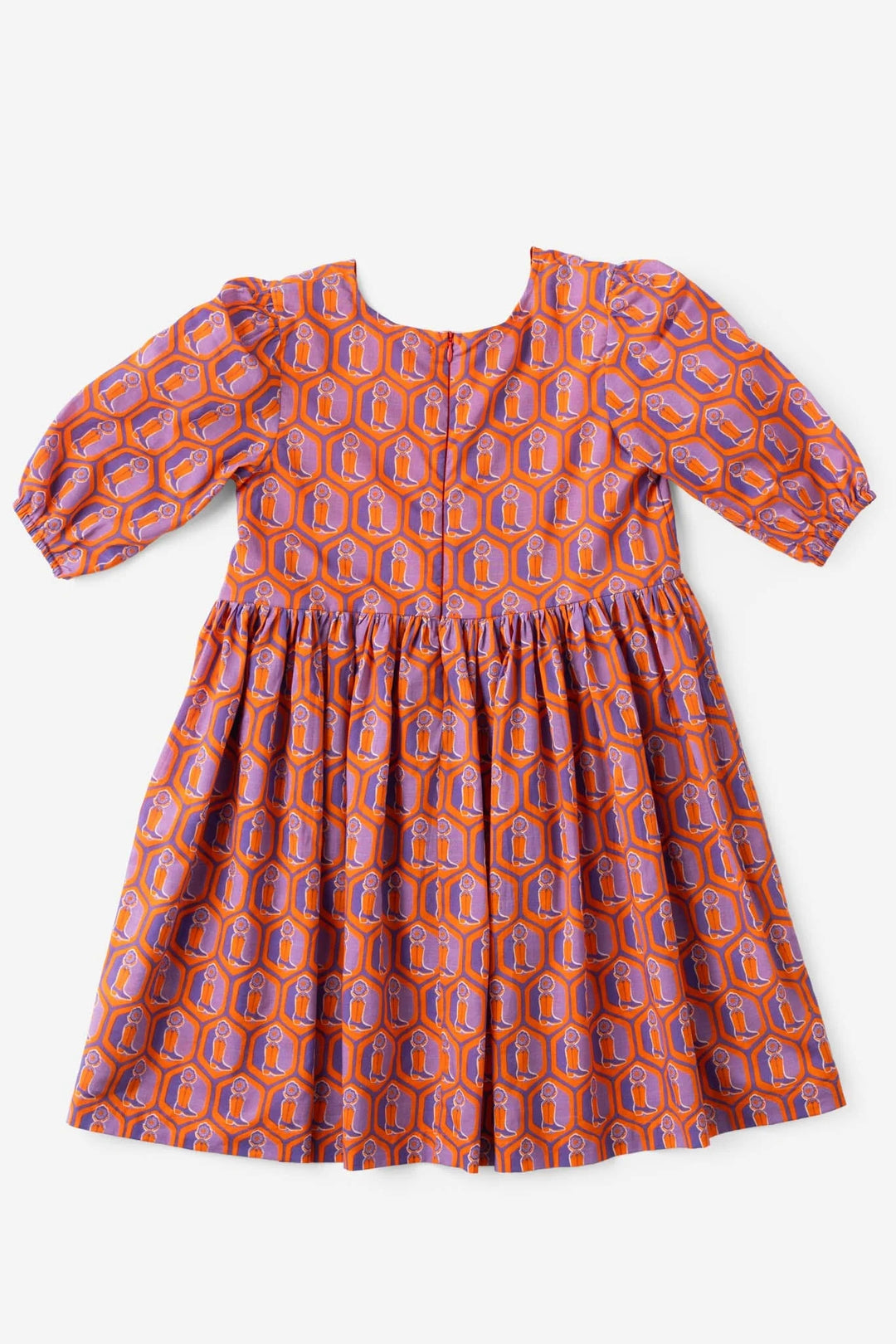 Briton Court Orange Lotus Boots Dress