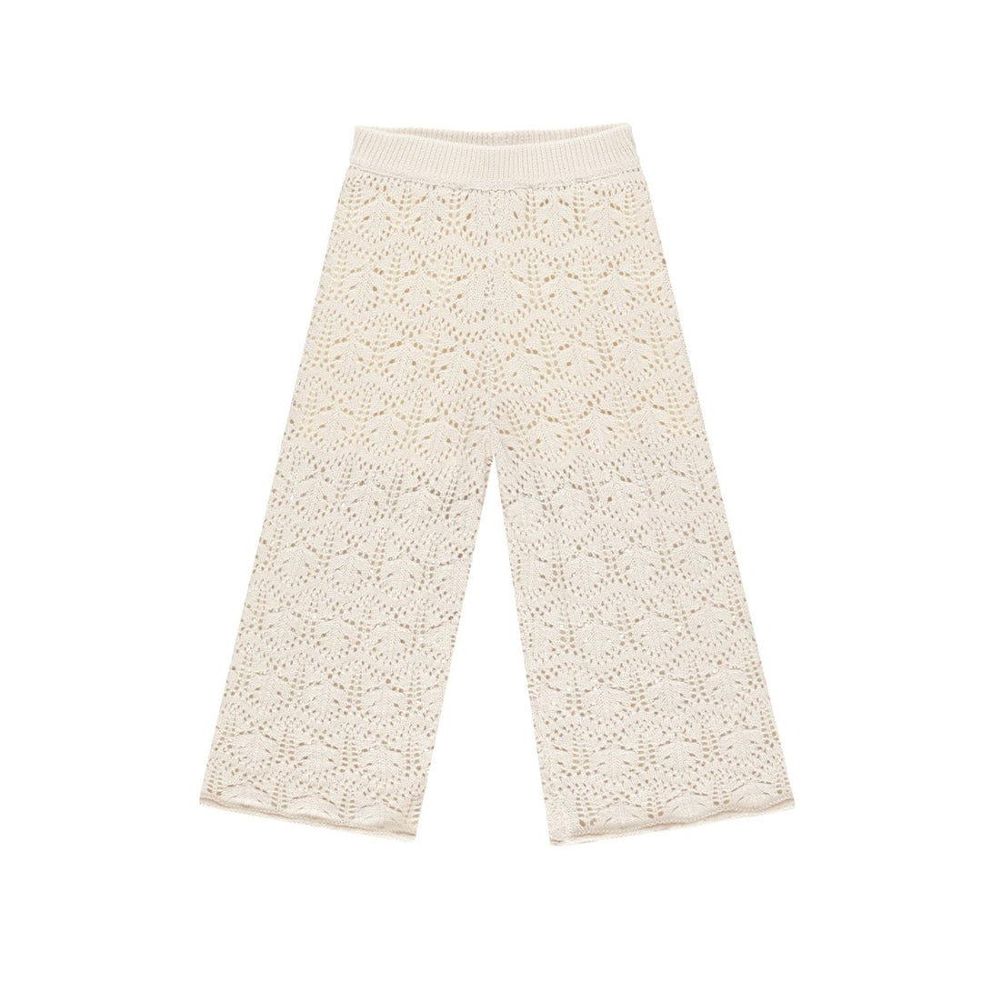 Rylee & Cru Crochet Knit Pant in Natural