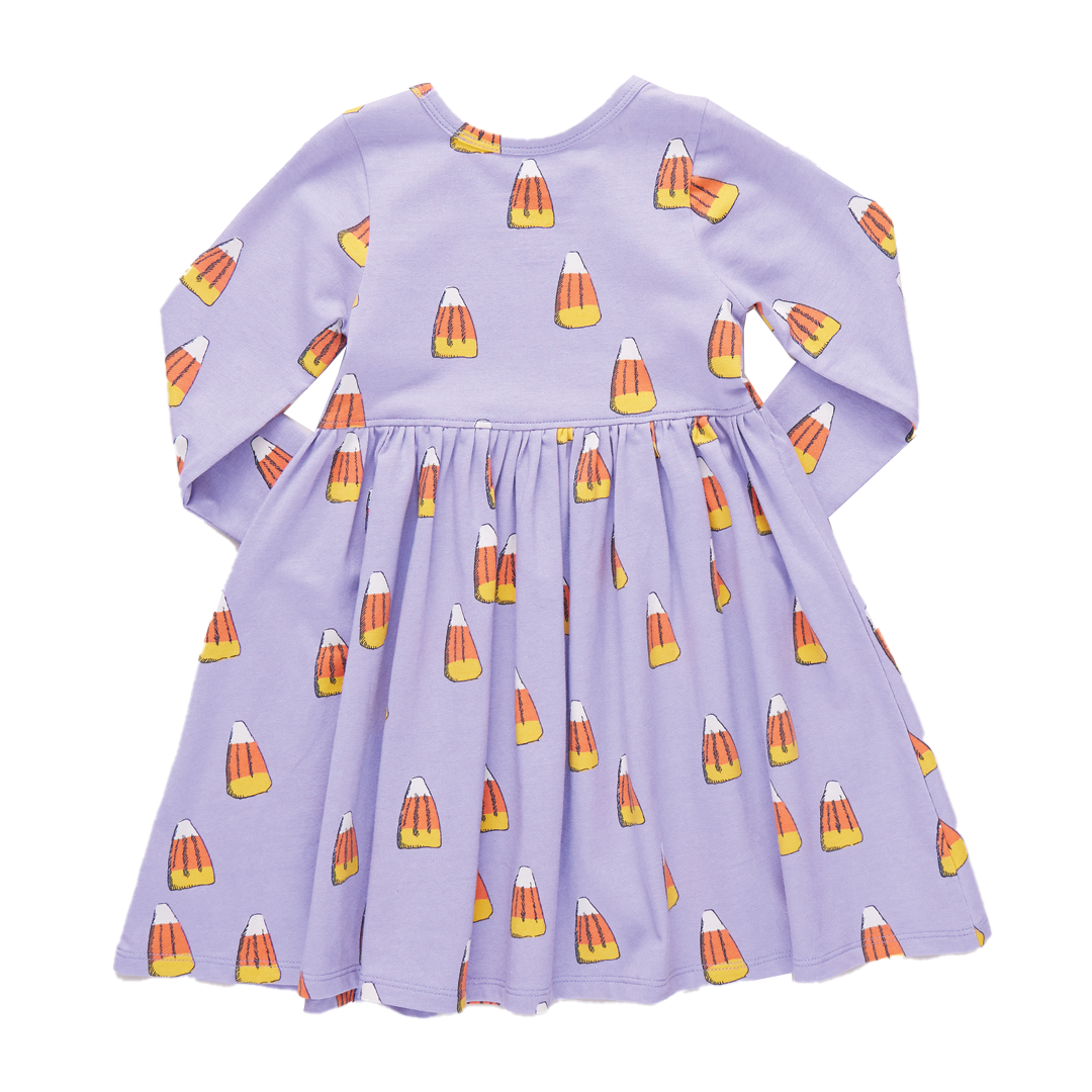 Pink Chicken Organic Candy Corn Steph Dress in Lavender (sizes 2-6)