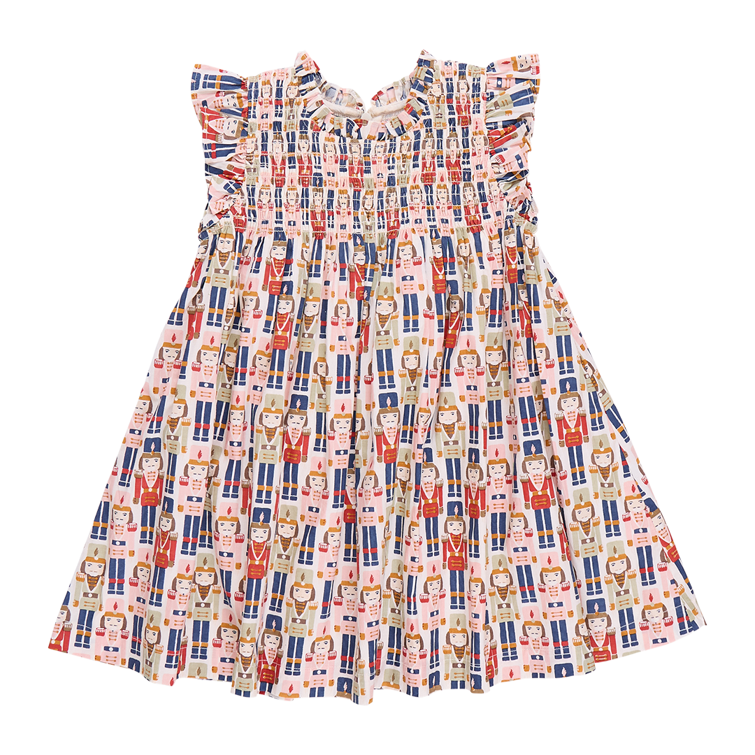 Pink Chicken Stevie Dress in Vintage Nutcracker (sizes 7-12)