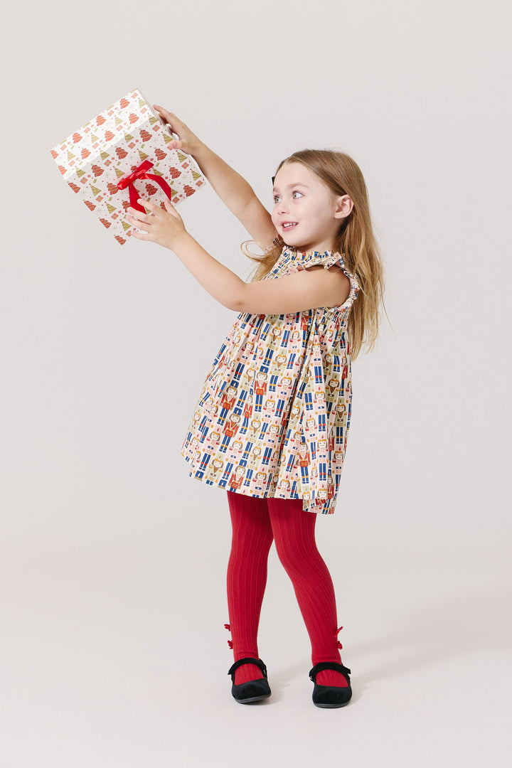 Pink Chicken Stevie Dress in Vintage Nutcracker (sizes 7-12)