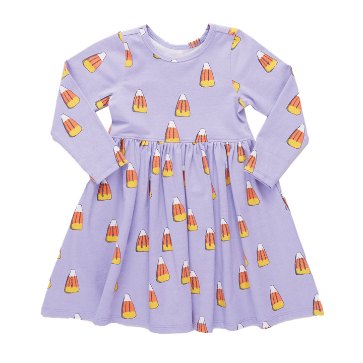 Pink Chicken Organic Candy Corn Steph Dress in Lavender (sizes 2-6)