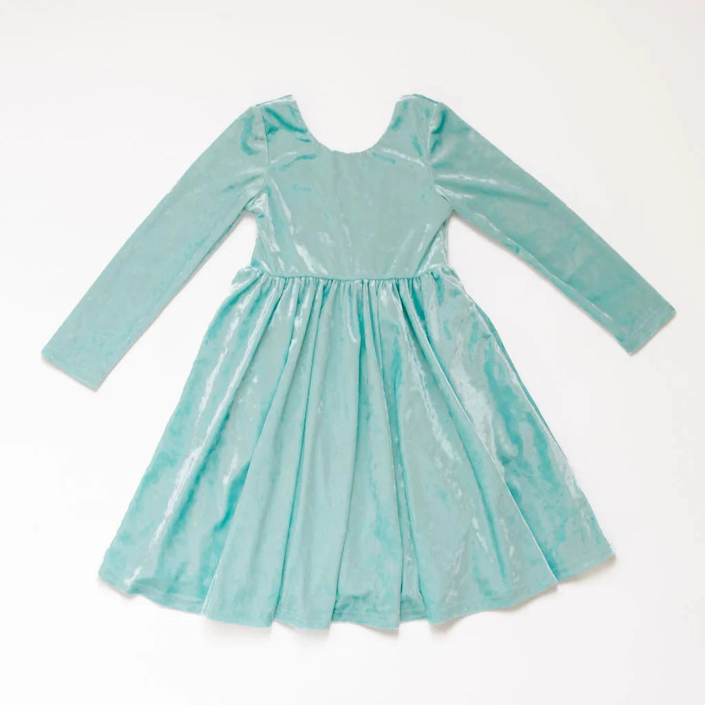 Ollie Jay Gwendolyn Dress in Mint Velvet